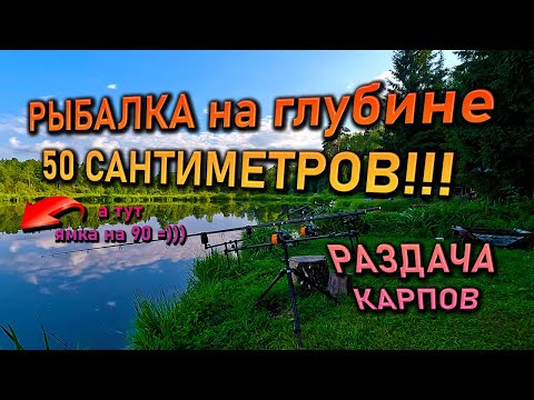 РЫБАЛКА НА меляке в 50 САНТИМЕТРОВ, и в яме 90