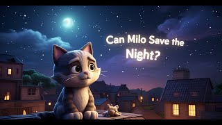 Can Milo the Cat’s Love for the Night Save the Town? 🌙🐱
