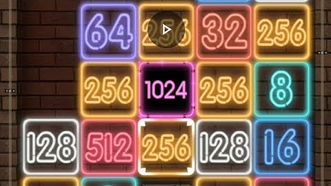 DROP NUMBER NEON 2048 GAMES PUZZLE ANDROID (GAMEPLAY) - PART KOMPILASI 3(1)