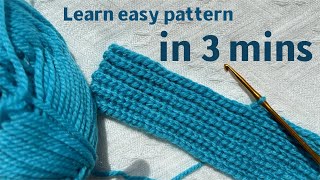 easy crochet pattern|learn a easy pattern in 3mins|crochet for beginners#crochet