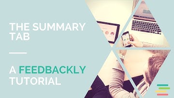 Feedbackly tutorial: The summary tab