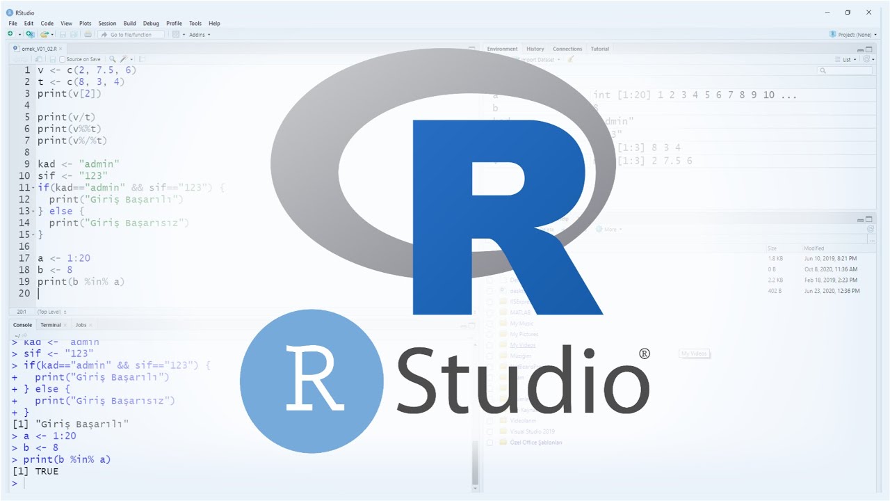 R Programlama 02 - YouTube