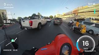 Ride#28 Ride to Work with Insta360 GPS stats