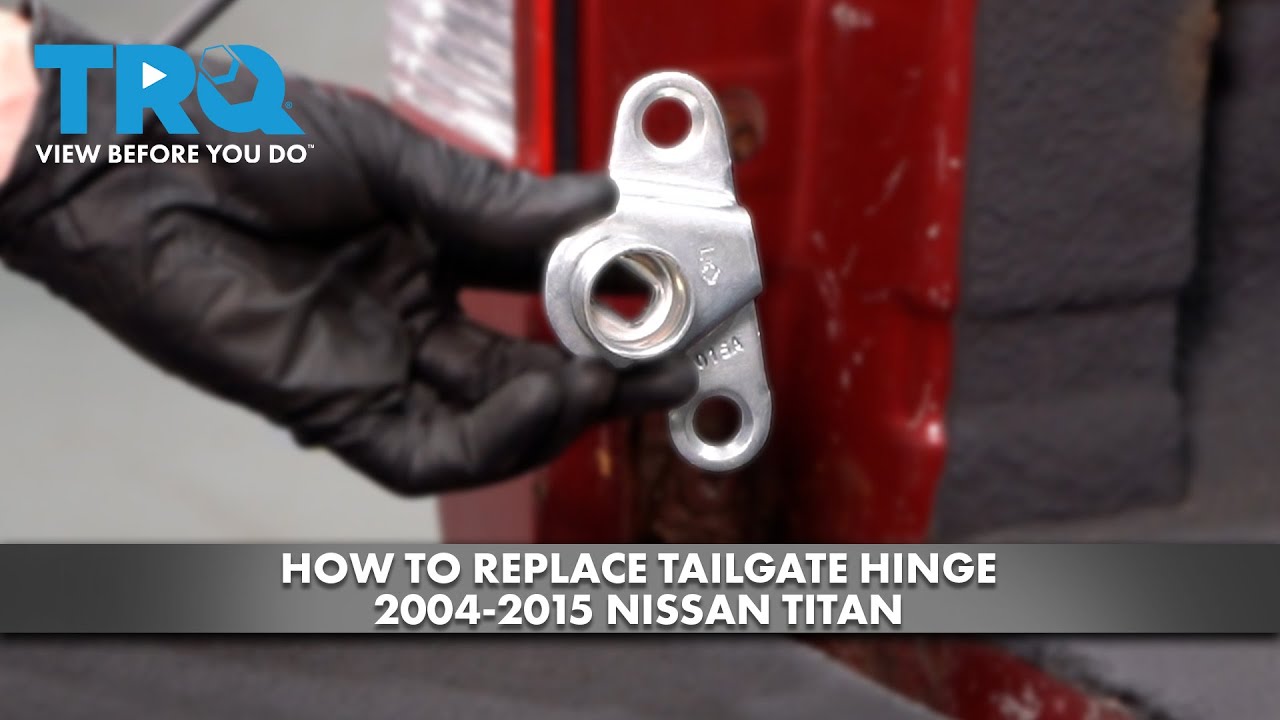 How to Replace Tailgate Hinge 20042015 Nissan Titan YouTube