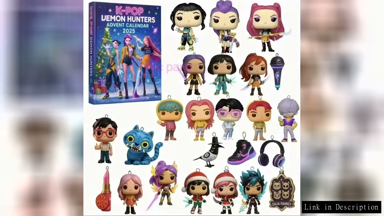 2025 New Kpop Demon Hunters Advent Calendar Gift Surprise Blind Boxes for Halloween Party Christmas
