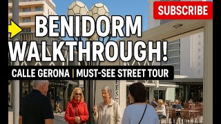 showing you Benidorm around and a little bit of the English square