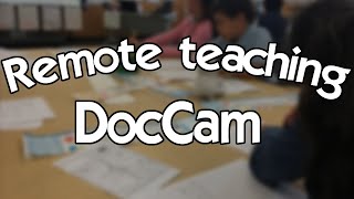 Remote teaching: at home Doc Cam