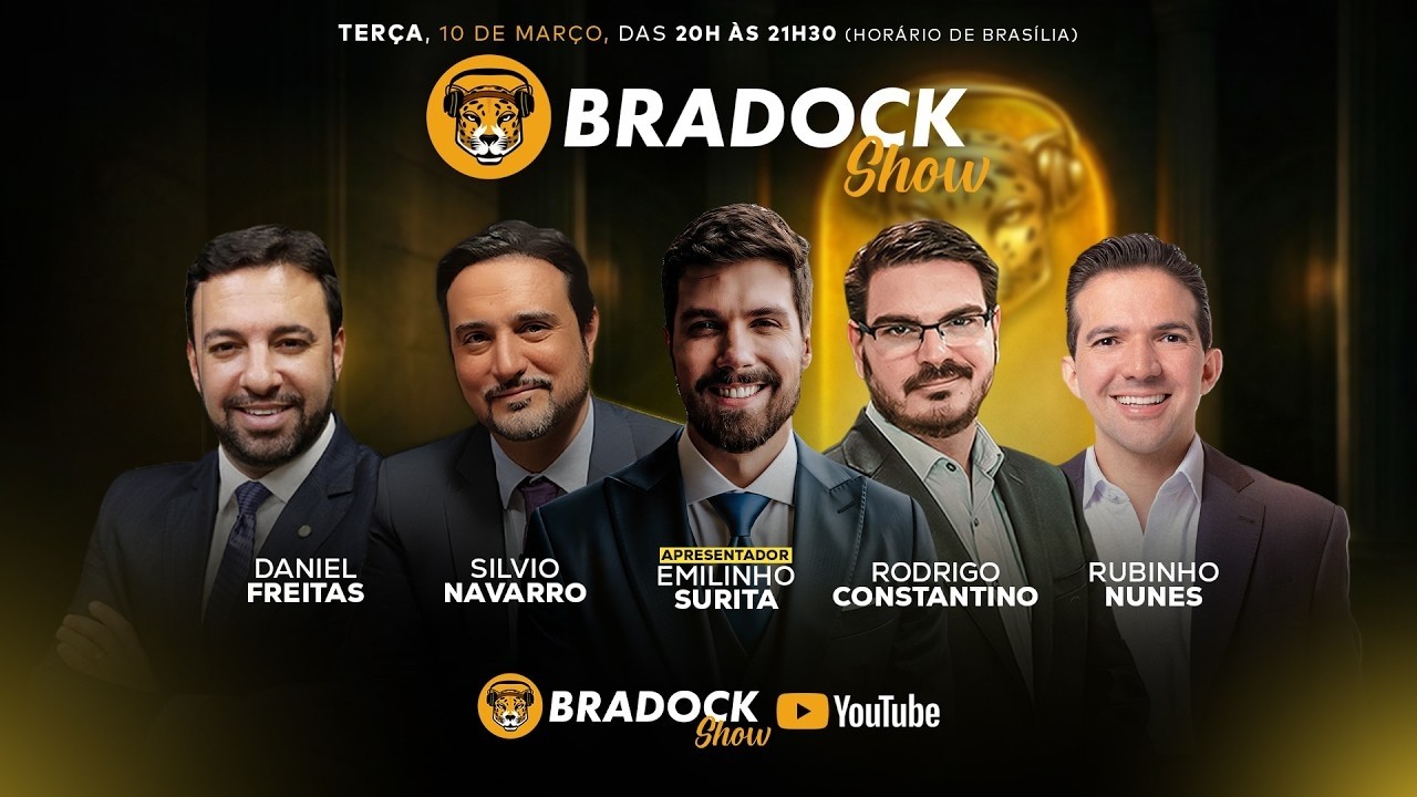 Bradock Show 10/03/26 - Emilinho Surita, Constantino, Silvio Navarro, Rubinho Nunes e Daniel Freitas