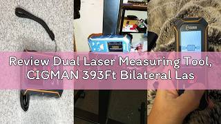 Review Dual Laser Measuring Tool, CIGMAN 393Ft Bilateral Laser Measurement Tool Color Backlit LCD Di screenshot 5