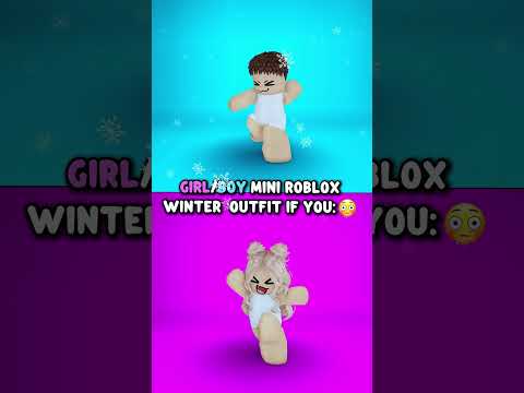 roblox girl/boy mini winter outfit ifyou.. 🤩❤️