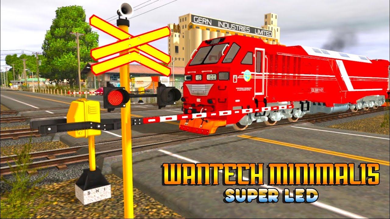 Wantech Train Viral Perlintasan Wantech Minimalis Super LED! Kompilasi Perlintasan ...