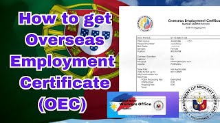 How to get OEC Overseas Employment Certificate