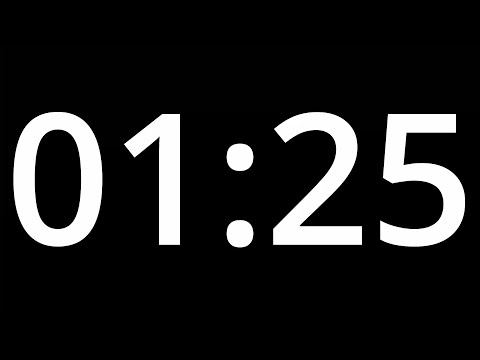 01 MINUTE 25 TIMER  with alarm - 85 second COUNTDOWN Clock Alarm