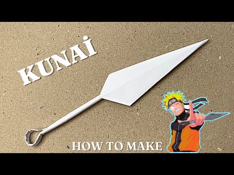 KAĞITTAN KUNAİ BIÇAĞI YAPIMI | KAĞITTAN BIÇAK YAPIMI  / How To Make a Paper Kunai