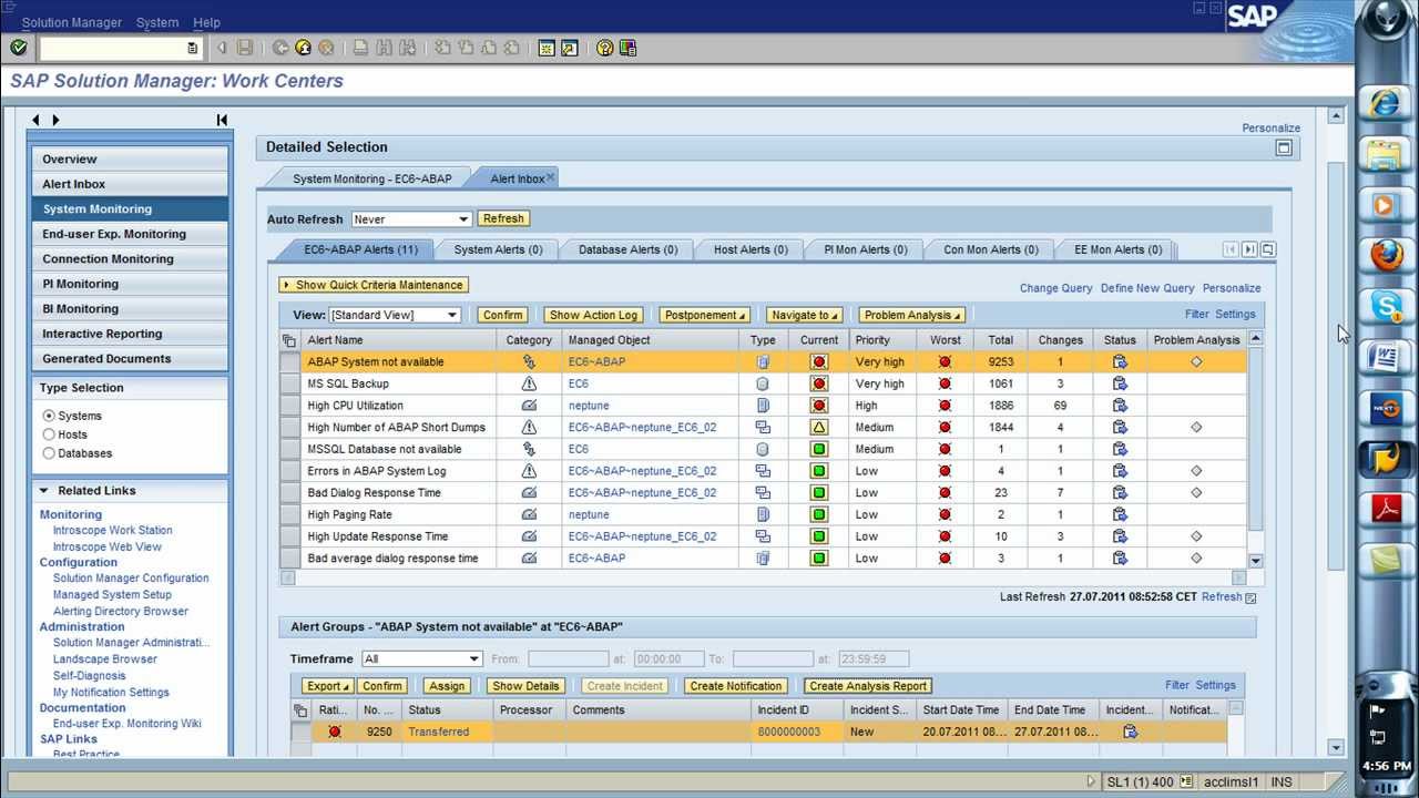 Solution Manager 7.1 Technical Monitoring - YouTube