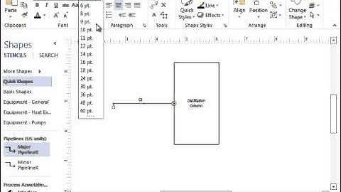 Chemical Engineering Block Flow Diagrams in Microsoft Visio