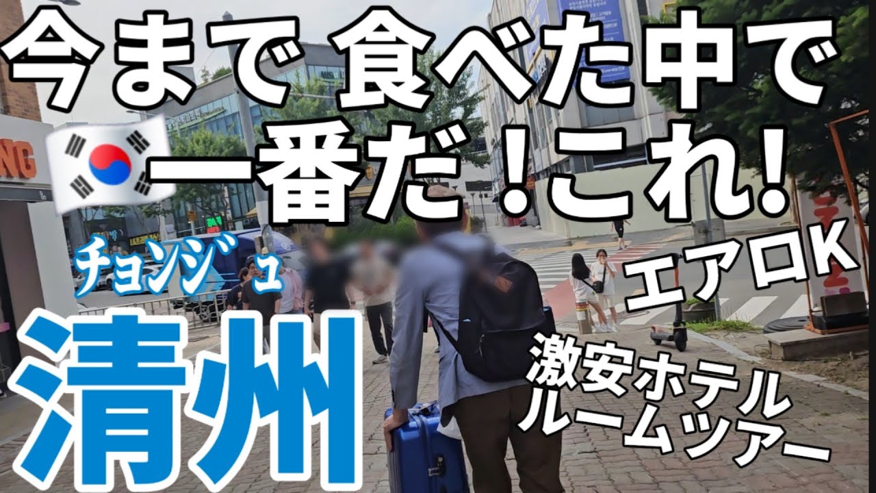 最後にガックリ😨韓国旅行 激ウマカルビ!!初めての清州(ﾁｮﾝｼﾞｭ)で 驚く 日本人夫婦!!