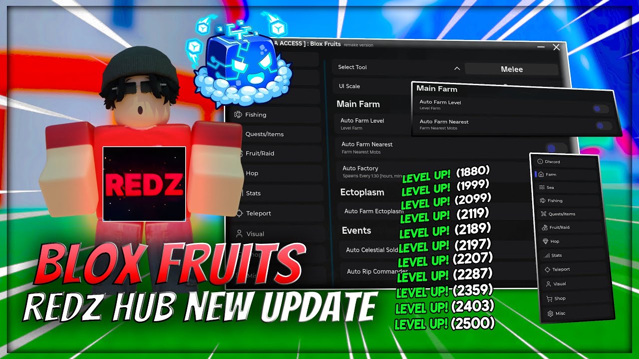 [🌐 CONTROL] Working Redz Hub Script Update – Blox Fruits Script | Auto ...