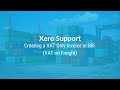 Xero Support: Creating a VAT Only Invoice or Bill (VAT on Freight)