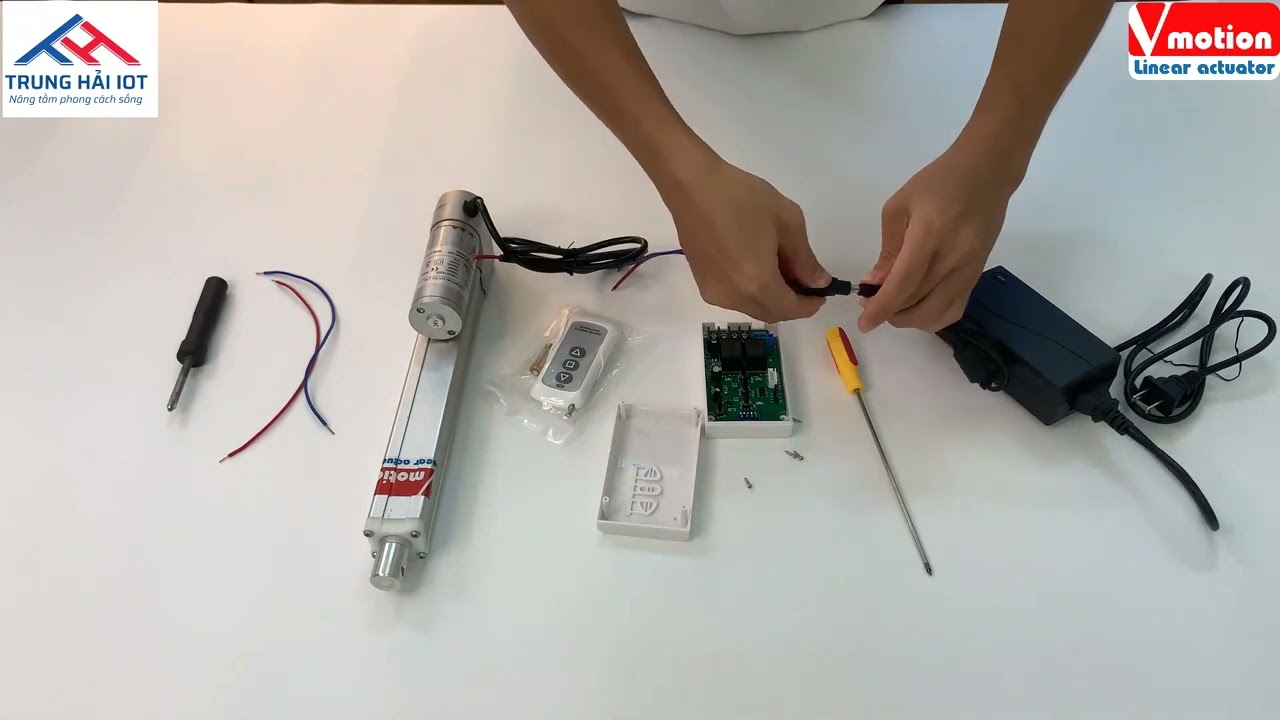 Hướng dẫn đấu nối xi lanh điện Vmotion với bộ điều... - youtube