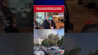 Watch Syria Calls For Emergency Un Security Council Meeting, Visuals Show Israeli Strikes