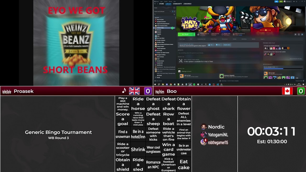 Generic Bingo Tournament S1: WB R3 | Proasek vs. Boo [02/05/2024]
