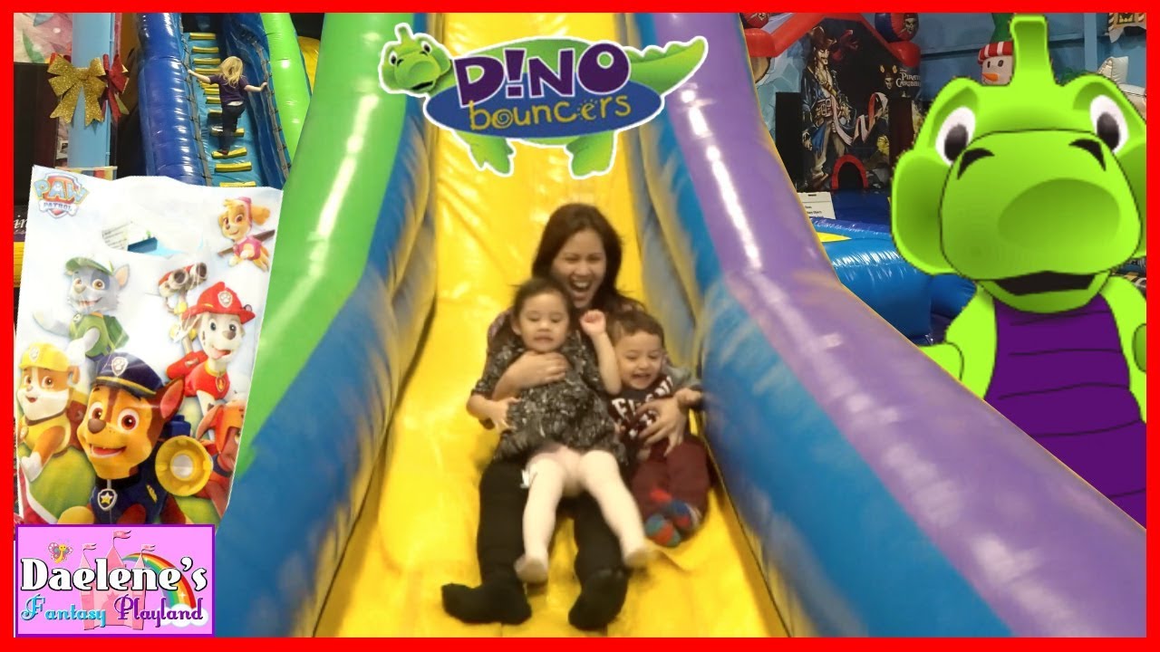Paw Patrol Mashems Dino Bouncers Inflatable Playground Kids Family Fun Adventure @DaeleneFP