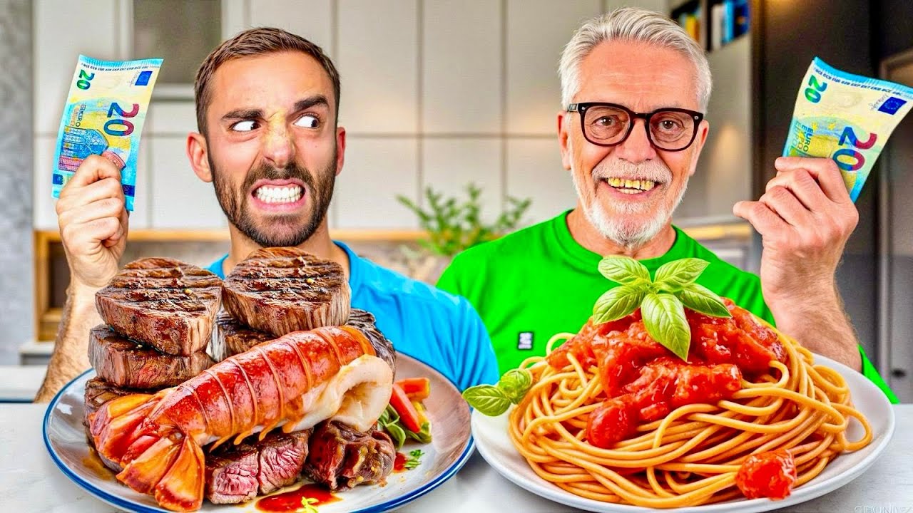 20€ A TESTA: chi cucina il MENÙ MIGLIORE?! vs MIO PADRE