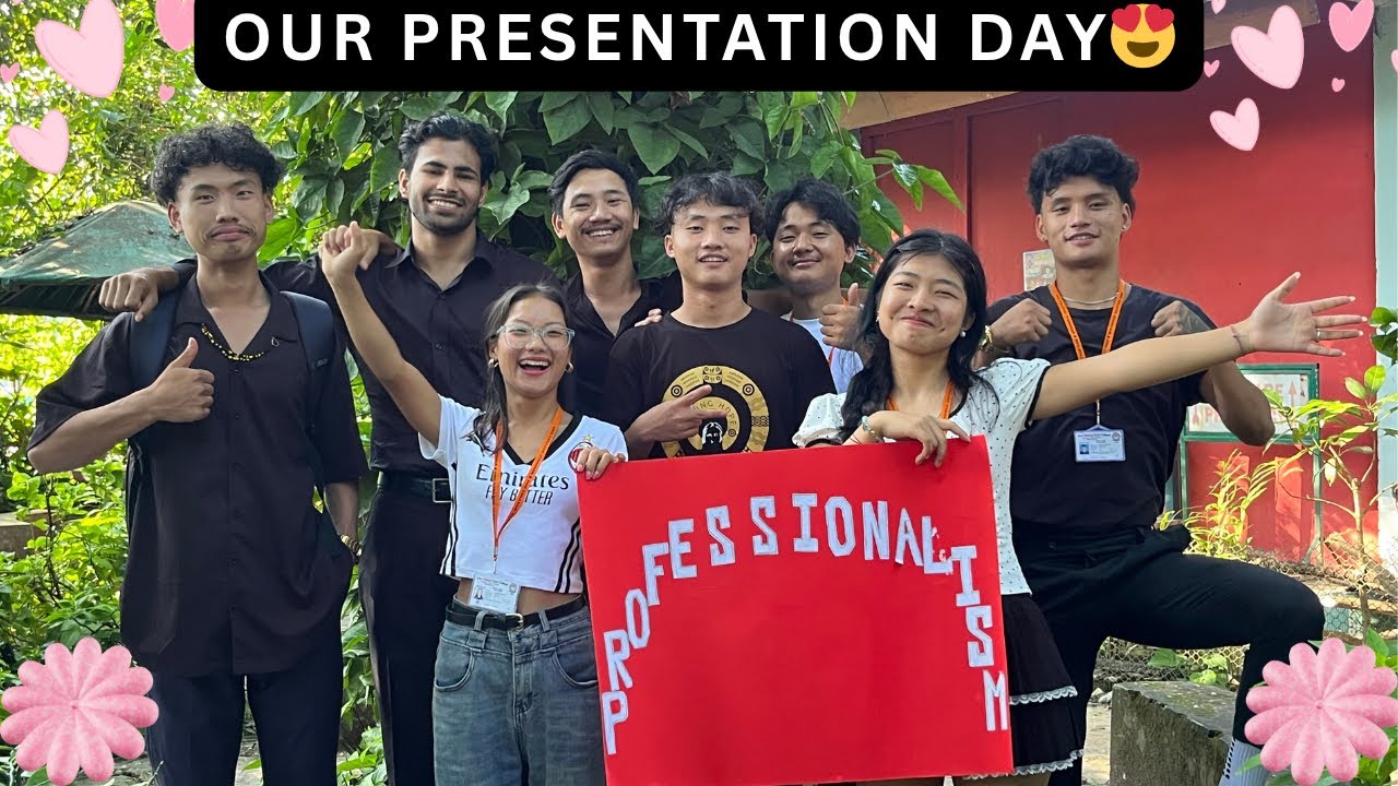 ARUNACHAL PRADESH COLLEGE PRESENTATION VLOG ||ITANAGAR😍#youtubevlog #presentation #teammates 