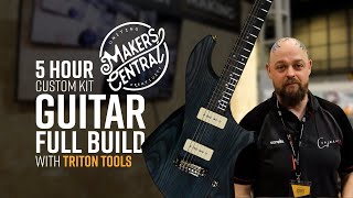 Custom Uncut Kit Guitar Full Build - filmed at Makers Central 2022 with a Live Audience