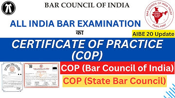 Certificate of Practice | COP by BCI & State Bar | कब और कैसे मिलेगा