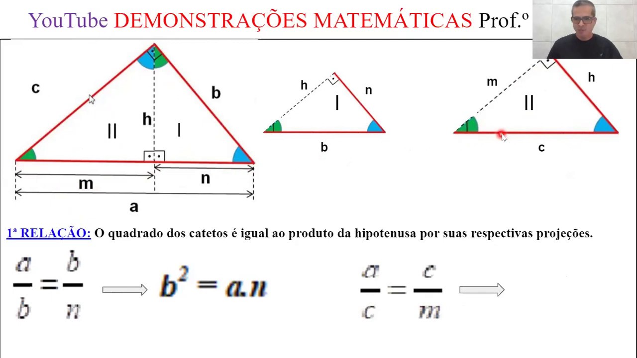 Pin em Aulas de Relações MétricasnoTriânguloRetângulo🧠📚