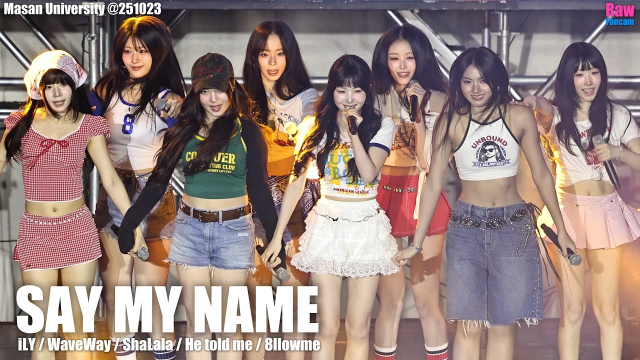 세이 마이 네임 #SAYMYNAME 대축 풀캠 ♬ iLY ♬ WaveWay ♬ ShaLala ♬ He told me ♬ 8llowme #세마넴 #SMN @251023 마산대