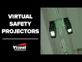 Virtual safety projectors from visual workplace