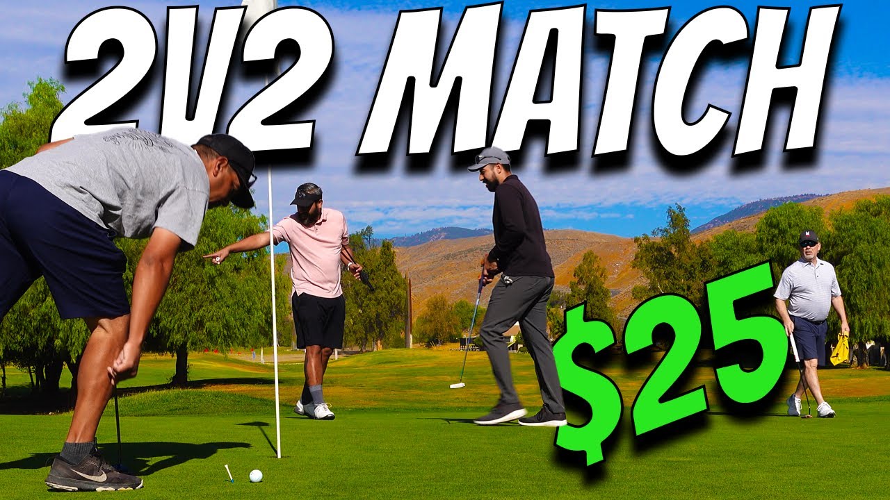 Came down to the LAST HOLE... | 2v2 SCRAMBLE Match | BROchacho GOLF