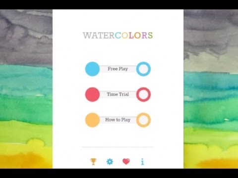 Watercolors Puzzle Game iPad App Review