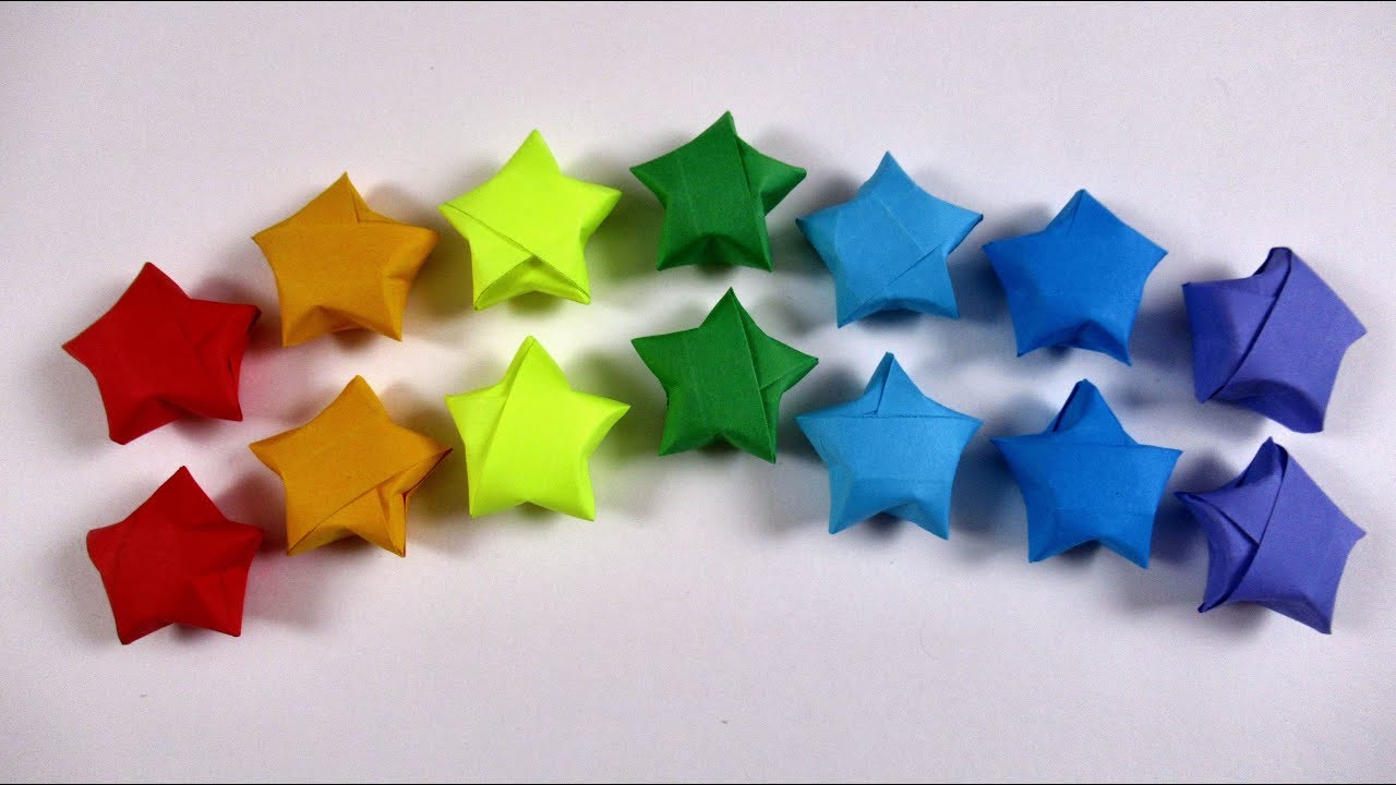 How to make a paper Lucky Star Easy Origami Instructions YouTube