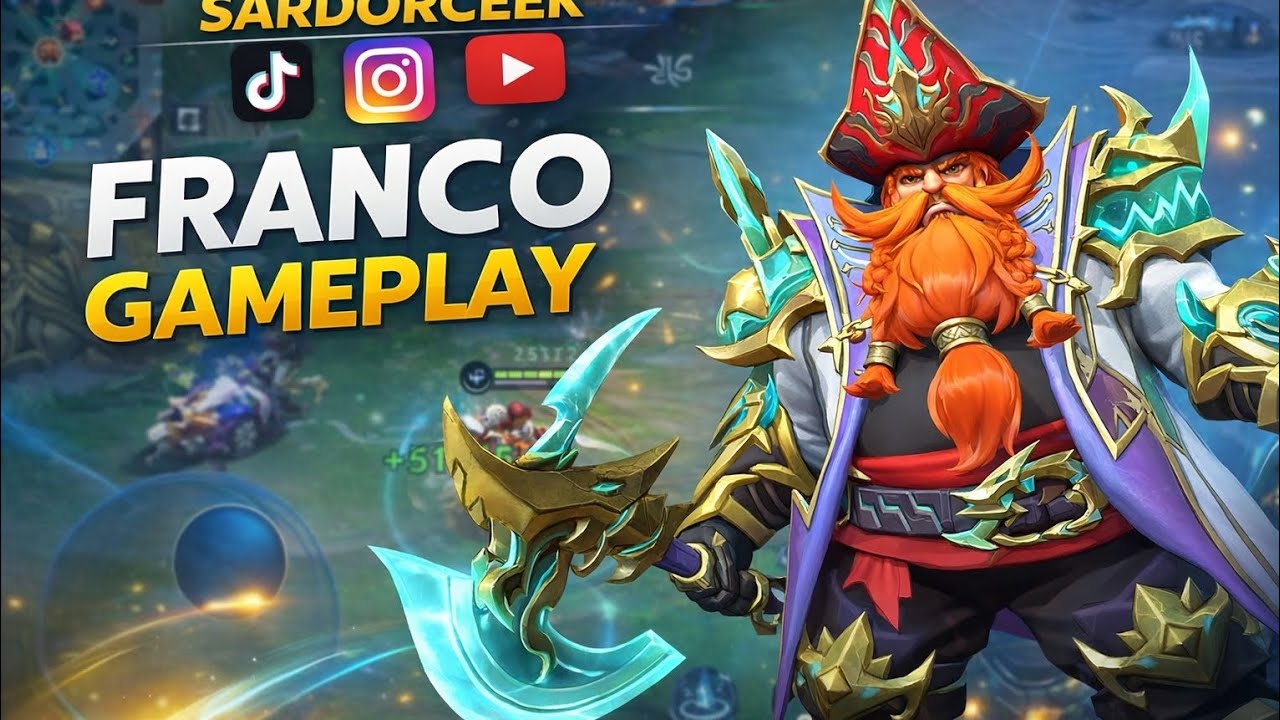 Franco Gameplay #mlbb #franco #hook 