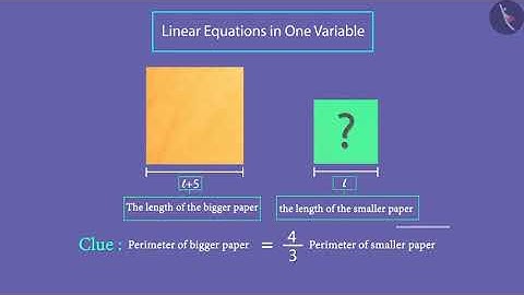 Solving Linear Equations in one variable: Part 2 | Part1/3 | English | Class8