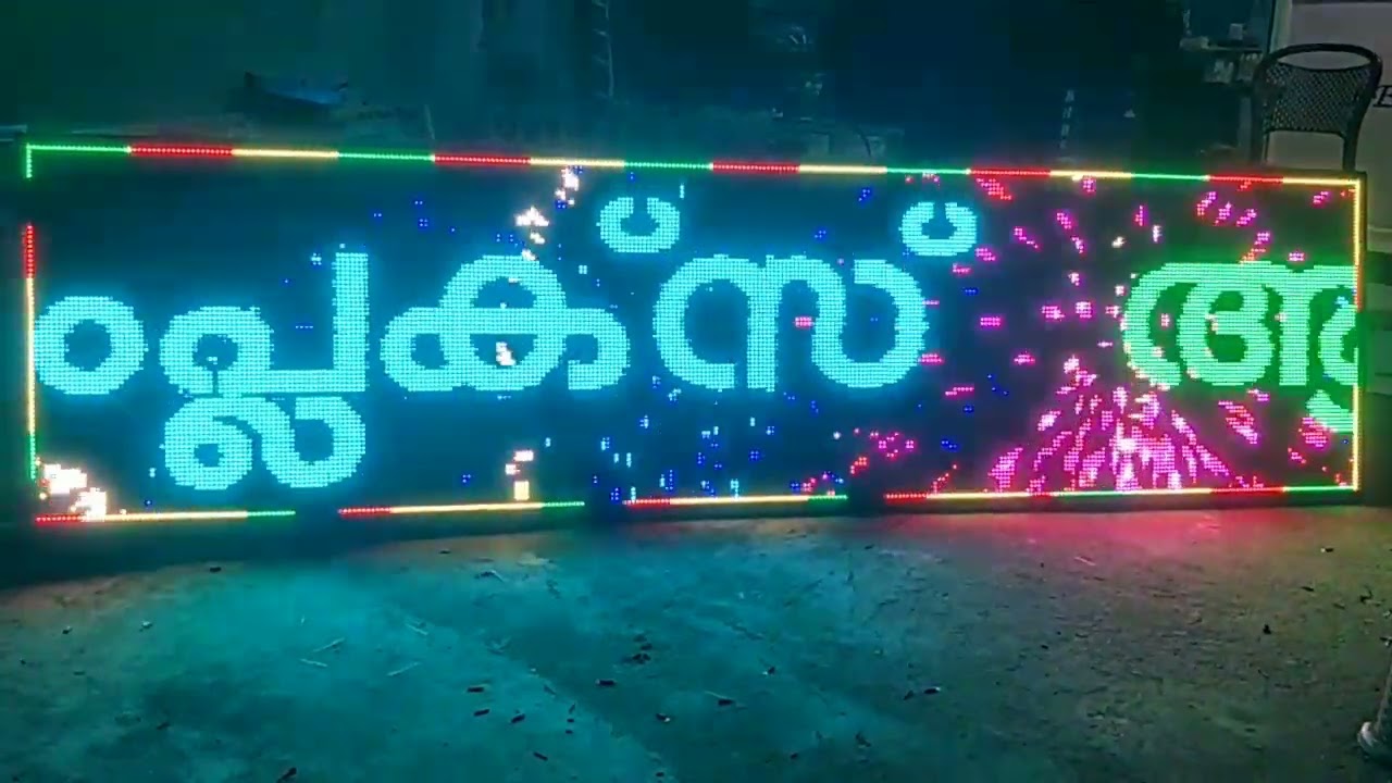 P10 multi colour led scrolling board