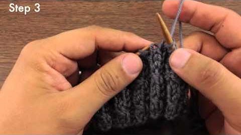 How to Knit the Left Twist Stitch (English Style)