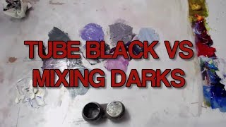 Art Studio Chat # 15 - Tube Black Vs Mixing Darks