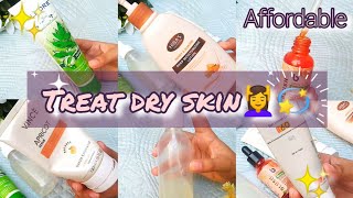 Best skincare for dry skin💆✨|| treat dry skin with some skincare products