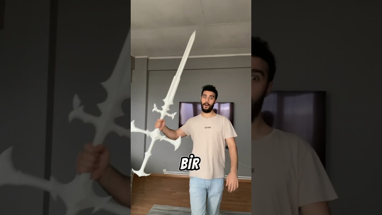 3d yazıcıdan mahvolmuş kralın kılıcı bastım 