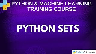 Set in Python | Python Tutorial for Beginners