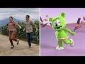 Gummy Bear Shuffle Dance Song - Gummibär Does the Rural-Style Shuffle Dance