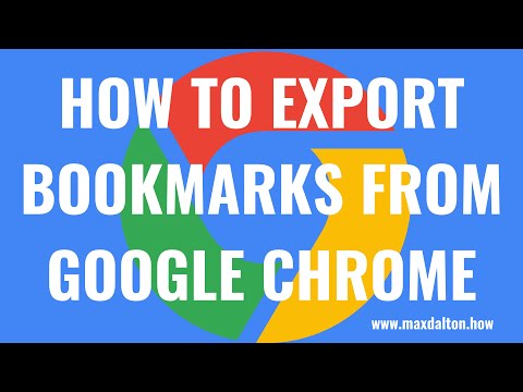 How to Export Bookmarks from Google Chrome