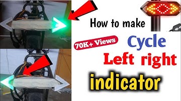 How to make cycle indicator light || How to make cycle left right indicator light || DIY || At Home