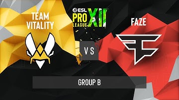CS:GO - FaZe Clan vs. Vitality [Overpass] Map 2 - ESL Pro League Season 12 - Group B - EU