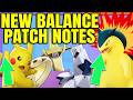 SO MANY CHANGES?! New Balance Patch Notes | Pokemon Unite
